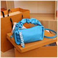 The female new spring and summer 2022 letters of ladle diamond hand bag brim fold candy color contracted inclined shoulder bag