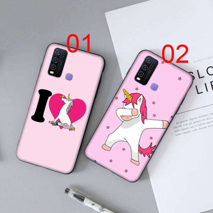 unicorn-อ่อนนุ่ม-ซิลิโคน-เคสโทรศัพท์-หรับ-realme-c33-c12-c21-xt-c25y-c17-c1-c21y-x2-c11-v11s-c20-c20a-c3-c15-c30-c2-c25s-v11-c31-pro-black-ปก