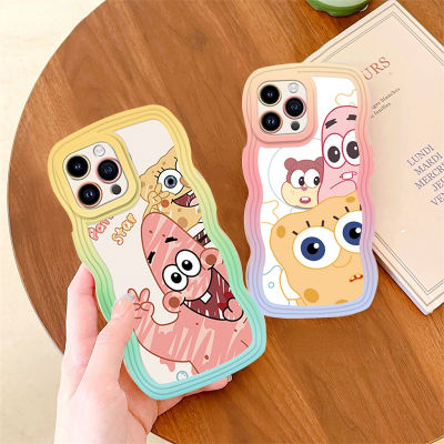 เคส Hp A24 Samsung A14 A04 A50S A04E M23 A13 A03S A53 A73 A33 A02 A30 A52 A30S A23 A71 A22 A21S A53 A32การ์ตูนเคสโทรศัพท์ TPU ลายคลื่นเคสโทรศัพท์ลูกคลื่น Caiweiqi