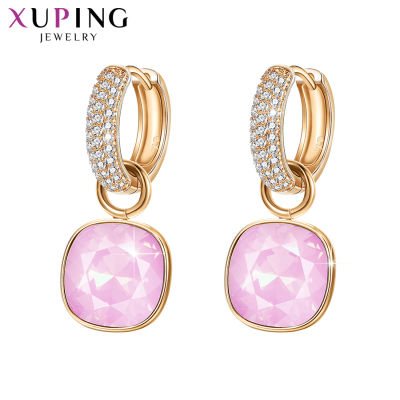 Xuping Jewelry Luxury Exquisite Gold Plated Crystal Earring for Women Valentines Day Gifts A00606263