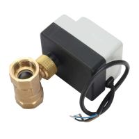 【hot】☋  AC220V DN15(G 1/2 ) to DN 50(G 2 )  2 way 3 wires brass motorized ball valve/electric actuator motor with switch function