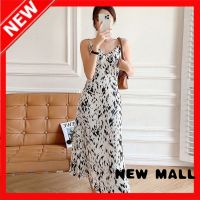 NEW MALL WomenS New French Design Sense Of Floral Suspender Dress