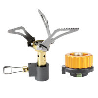 Ultralight Mini Camping Stove, Automatic Foldable Outdoor Cookware Tool for Picnic, Cookout, Camping, Hiking