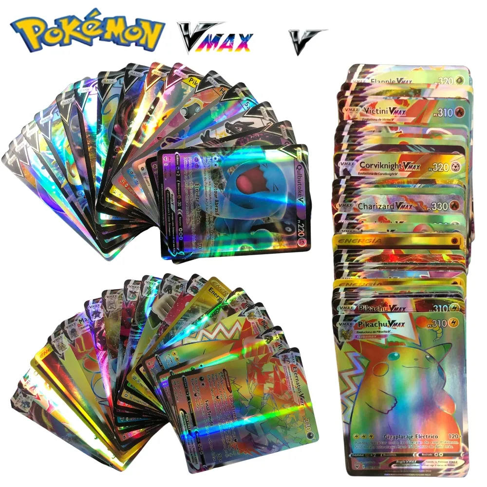 2022 English/Spain/France EX GX VMAX V Trainer Energy Flashing Card Game  Christmas Children's Toys New Pokemon Cardsmissingaccesskeyid : Accesskeyid  Is Mandatory For This Action. + [ Requestid :  A7615D5F-86D0-5895-A334-9D3F8BFB47D0 ] 在 Aliyun.Acs.C... |