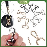 PPQQ หัตถกรรมเครื่องหนัง โลหะ ปลอกคอ Carabiner Snap อุปกรณ์เสริมกระเป๋า แหวนแยก สายรัดกระเป๋า ตะขอเกี่ยวที่ถอดออกได้ กุ้งก้ามกราม หัวเข็มขัด