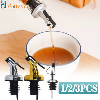 3Pcs ขวดน้ำมัน Sprayer ไวน์ Pourer ซอสเรือหัวฉีด Liquor Oil Dispenser ASB ล็อค Leak-Proof Plug จุกขวดครัวเครื่องมือ