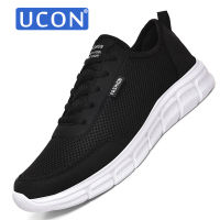 UCON รองเท้าผู้ชายแบบผูกเชือกรองเท้าลำลองรองเท้าผ้าใบสำหรับเดินระบายอากาศที่สะดวกสบายน้ำหนักเบารองเท้าผ้าใบลำลองรองเท้าใส่เดินอินเทรนด์39-48