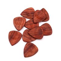 Guitar Pick Plectrum Red Rosewood for Music Lover Perform Gift Dark Brown