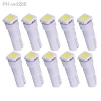 10pcs T5 Led 17 37 73 74 SMD 5050 Auto LED Lamp Car Dashboard Instrument Light Bulb 12V White Blue Red Yellow Green