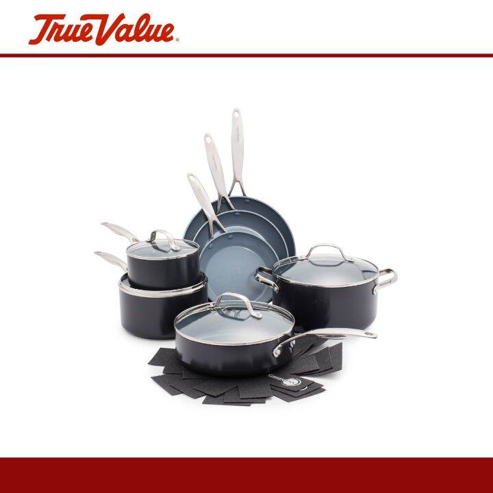 GreenPan Valencia Pro Ceramic Nonstick 11Piece Cookware Set Lazada PH