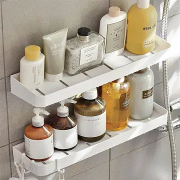 Bathroom Shower Shelf, Wall Shower Caddy Shelf Non Drilling Adhesive and No  Damage Wall Mount - China Plastic Holder and Plastic Storage Organizer  price