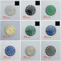 28.5mm Watch Dial Blue Green Luminous Watch Faces for NH35 Movement Men 39;s Watch Accessorie