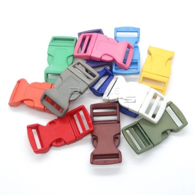 【cw】 5pcs/lot 1 quot;Mixed Color Plastic Curved Side Release Straps Webbing 26mm Hardware Accessories