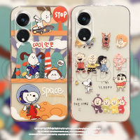 เคสโทรศัพท์ OPPO Reno8 T 5G Reno 8 T 4G ล่าสุด2023 ลายสนูปปี้และผองเพื่อน บางและโปร่งใส ซิลิโคนนิ่ม เคสมือถือ OPPO Reno 8T Reno8T ปกโทรศัพท์