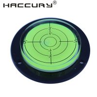 HACCURY Round Bubble Level Spirit Bubble Degree Mark Surface Level Circular Measuring Meter Size 80x60x13.5mm