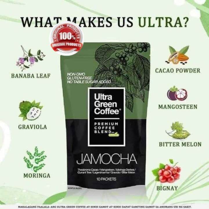 100Original Ultra Green Coffee JAMOCHA Premium Coffee Blend with