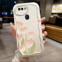 เคสสำหรับ OPPO R15ดอกทิวลิปลายคลื่นน้ำแข็งเคสเคสโทรศัพท์นิ่มสาวน่ารัก