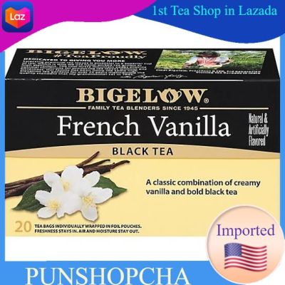 Bigelow Tea Black Tea French Vanilla 20 Tea Bags​ ชาดำวานิลลา