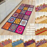 Bohemian เสื่อครัวที่ทันสมัยยาวทางเข้าห้องนอน Doormat ชั้นตกแต่งห้องนั่งเล่นพรมที่กันลื่นในห้องน้ำพรม