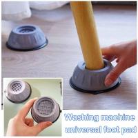 1/4Pcs Anti Vibration Feet Pads Rubber Mat Slipstop Universal Stand Washing Support Refrigerator Machine Silent Dampers X9Z7