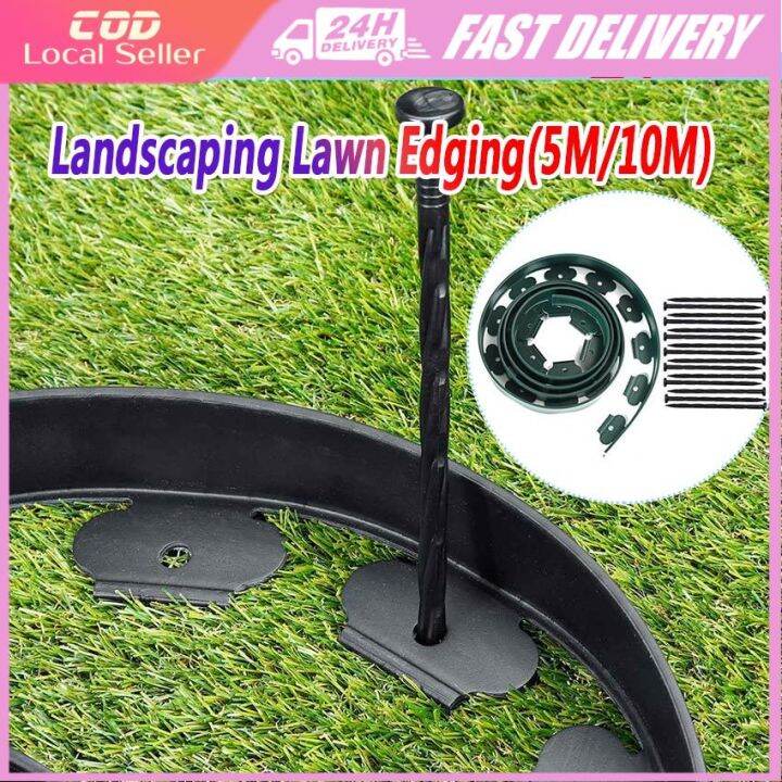 10M Recyclable Lawn Border Edging Fence Lawn Edging Border Landscape