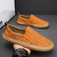 Slip-ON &amp; Loafers สำหรับผู้ชายรองเท้าโลฟเฟอร์ลำลองรองเท้าผ้าใบเบาระบายอากาศได้เฉียบ