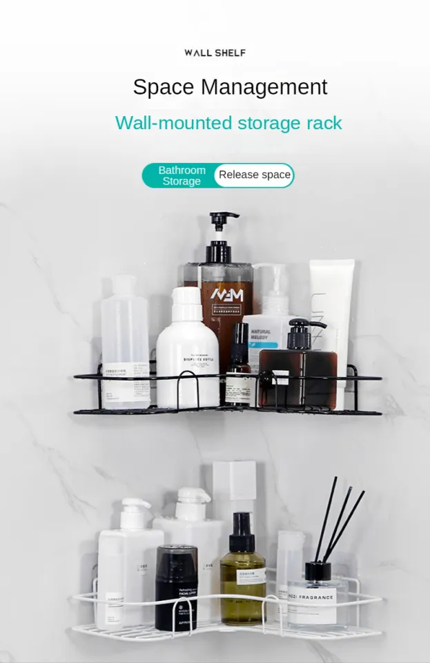 1pc Bathroom Shelf Wall-mounted Shower Caddy Bathroom Organizer
