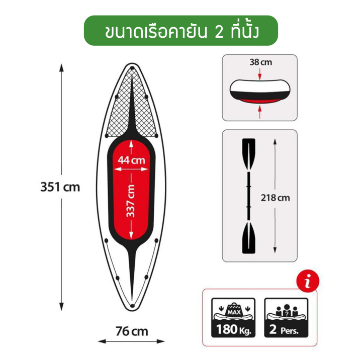 cj-เรือตกปลา-เรือคายัค-เรือสูปลม-เรือคายัค-เรือยาง-สีเขียว-เป่าลม-อุปกรณ์ครบชุด-มีไม้พาย-แถมฟรี-ปั๊มสูบลมมือ