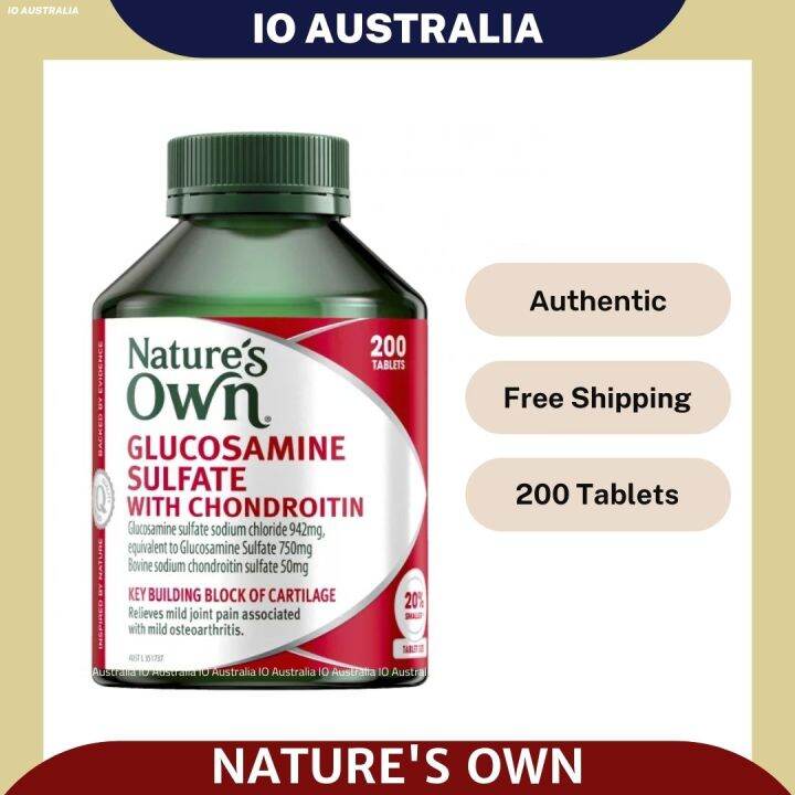 Nature's Own Glucosamine Sulfate and Chondroitin 200 Tablets Lazada