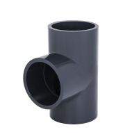 [Fast delivery]Original chemical grade UPVC positive tee thickened plastic equal diameter tee water pipe fittings national standard industrial material pipe fittings