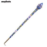 muylinda Chinese Style Lotus Flower Enamel Hair Pin Stick Accessories Women Costume Classic Metal Hair Clip Jewelry Haberdashery