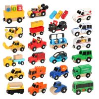 【CC】 Wood Magnetic Plane Railway Helicopter Car Truck Accessories Kids Biro Tracks