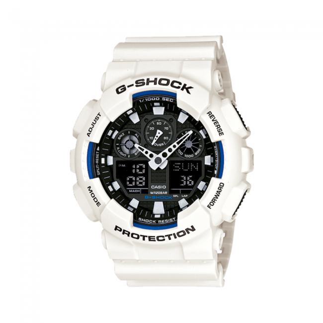 casio-gshock-ga-100b-7a-white-สินค้าพร้อมกล่องแบรนด์-ประกัน1ปี