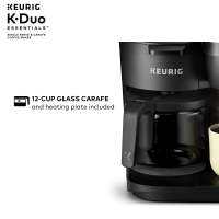 K-Duo เครื่องชงกาแฟสีดำ,เครื่องชงกาแฟฝักเดี่ยวแบบ K-Cup จำเป็นสีดำ