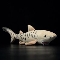 hot！【DT】✜  52CM Soft Real Tiger-shark Lifelike Sea Animals Bullhead Stuffed Gifts Kids