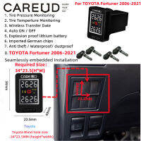 CAREUD U912-TJ รถ TPMS ภายใน Car รถ TPMS ระบบการตรวจสอบแรงดันยางรถยนต์ Car สำหรับรถยนต์โตโยต้าฟอร์จูนเนอร์2016-2021ต้องมีรูบอดขนาดช่อง34*23.5มม. (สูง * กว้าง)