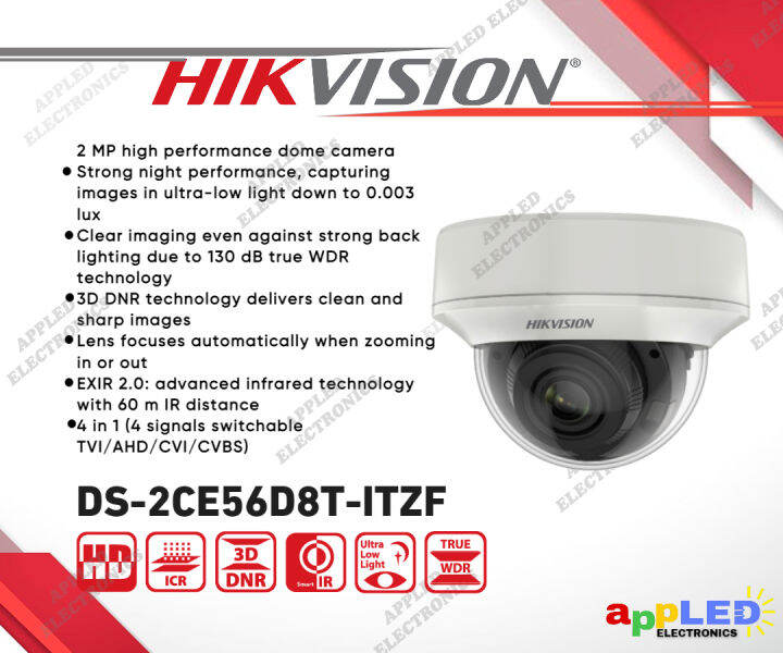 hikvision 2mp varifocal camera