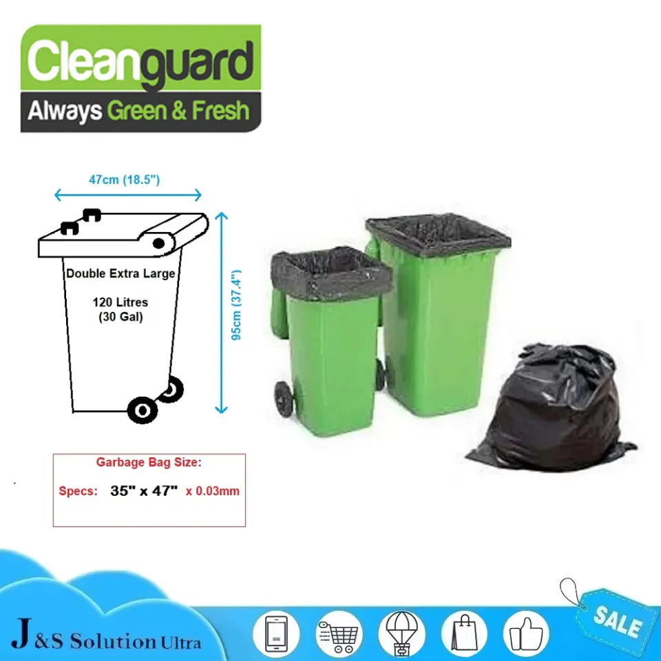 Cleanguard Heavy Duty Garbage Bags XL