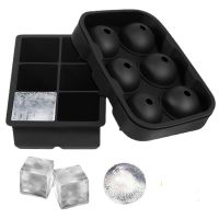 Silicone Large Ice Cube Mould Ice Maker Mold Big Square Ice Tray Whiskey Wine Ice Blocks Hockey Diy Bar Pub Cocktail Maker Model Ice Maker Ice Cream M