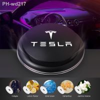 Car Air Freshener Solid Perfume Rotating Aromatherapy Decor For Tesla Model 3 Model S Model X Model Y Roadster