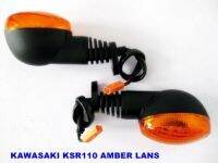 KAWASAKI KSR110 KSR 110 AMBER TURN SIGNAL SET 2 PCS. "AMBER LENS"  #ไฟเลี้ยวฝาส้ม สินค้าคุณภาพดี