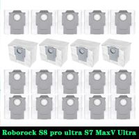 Roborock S8โปรอัลตร้าถุงเก็บฝุ่นอะไหล่สำหรับ Roborock S7 Maxv อัลตร้า/Q7 Max +/S8 + เครื่องดูดฝุ่นอุปกรณ์ถุงเก็บฝุ่น