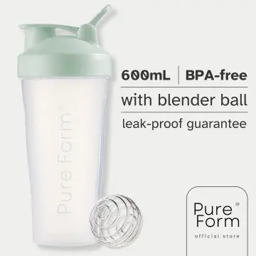 Protein Shaker Bottle- 24oz Smoothie Bottle For Sports Supplements Shakes-  Good Materials, Leak Proof 600ml Gym Shaker For Protein Shakes With Shaker
