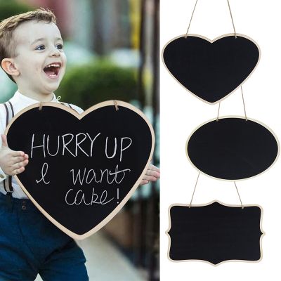 hotx【DT】 Rustic Wedding Blackboard Mr Mrs Bridal Shower Decoration Photobooth Birthday Sign Message Board