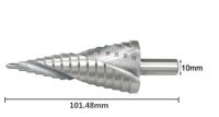 1ชิ้นขั้นตอนที่เจาะบิต6-60มิลลิเมตร4-32มิลลิเมตรร่องเกลียวไม้โลหะหลุมตัดไฮสปีดรอบก้านขั้นตอนกรวยเจาะบิต