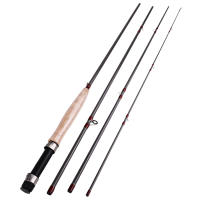 Souilang 2.7M UltraLight Fly Fishing Rods LW 56 4 Sections Fast Action Freshwater Fly Rods for Trout Salmon Fishing Tackle