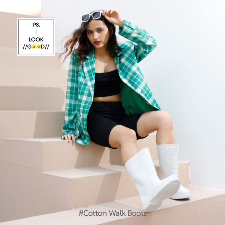 cotton-walk-boots-รองเท้าบู๊ท