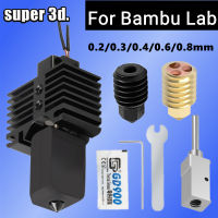 สำหรับ Bambu Lab P1P Hotend ชุดอัพเกรด500C ชุบทองแดงเครื่องทำความร้อนบล็อก CHT หัวฉีด Thermistor ความร้อนสำหรับ Bambulabs P1P Extruder