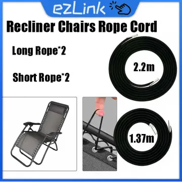 4Pcs/set Universal Sun Lounger Rope Cords Replacement Recliner Elastic Chair  Rope Garden Zero Gravity Chair