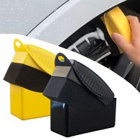 Car Wheel Polishing Waxing Sponge Brush ABS Plastics Washing Cleaning Tire Contour Dressing Applicator Pads Detail Accessories